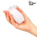 Белый нереалистичный мастурбатор 15см в форме бутона цветка Bior Toys Sexy Friend Flower Datura SF-70281