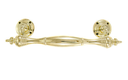 Ручка скоба большая парадная Невский 25 латунь