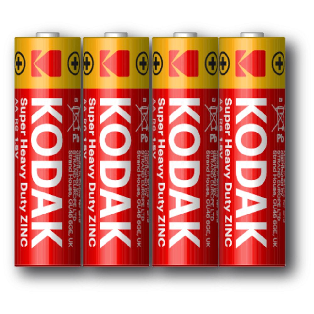 Батарейки Kodak R6-4S SUPER HEAVY DUTY Zinc [KAAHZ 4S] | Батарейки Солевые
