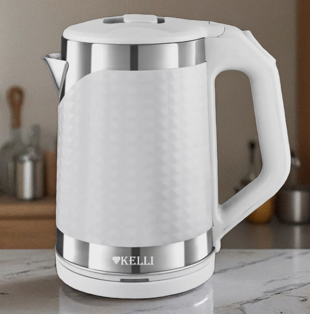 Чайник электрический KELLI KL-1372 металл+пластик