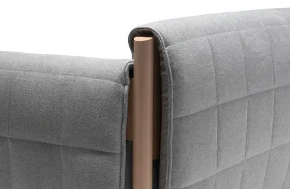 Двухместный диван Hild серый