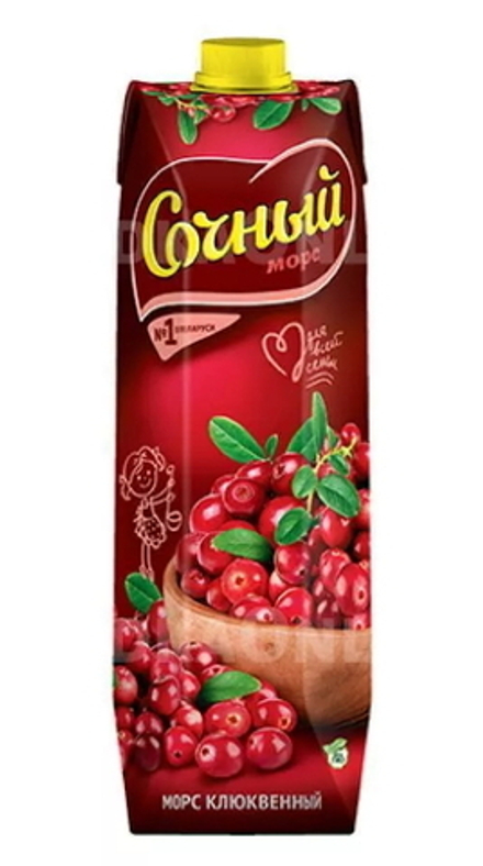 Морс Клюквенный 1л. Сочный