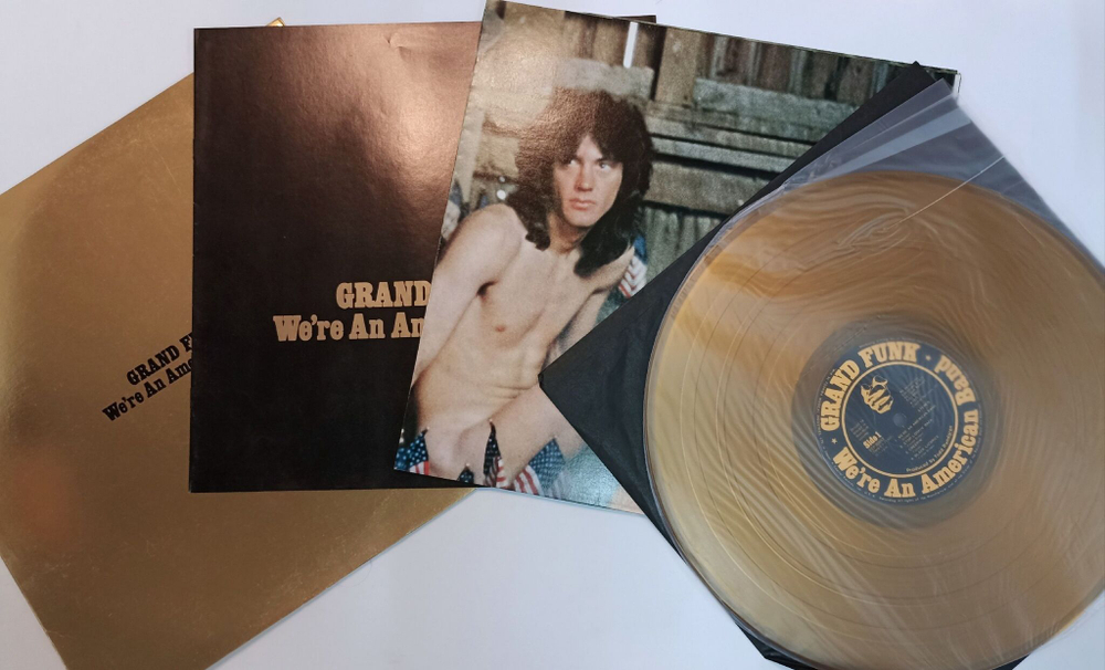 Винтажная виниловая пластинка LP Grand Funk Were An American Band (Japan 1973) (Gold translucent Vinyl) (No Obi)