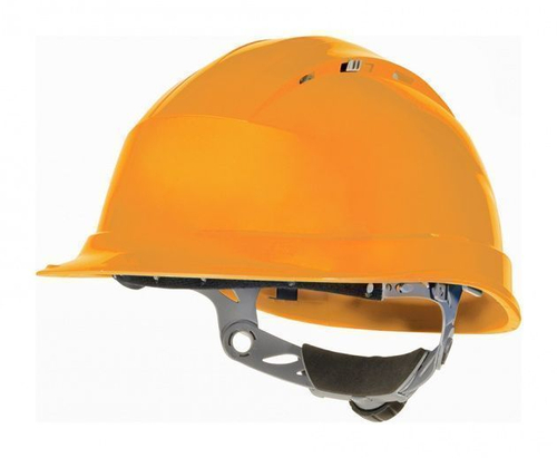 Каска строительная оранжевая с храповым механизмом