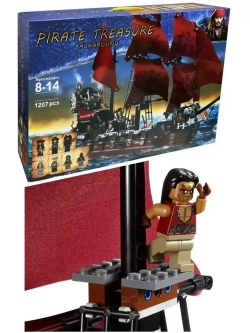 Конструктор Корабль Месть Королевы Анны 1207 деталей 6001