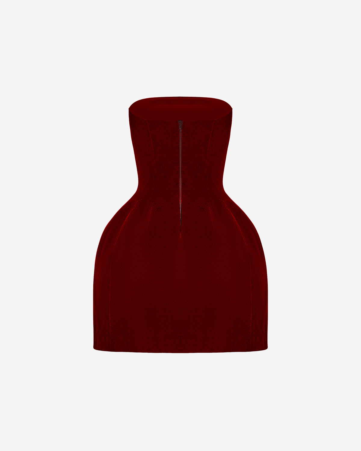 Платье мини корсетного типа из бархата