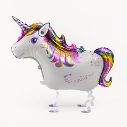 Шар (35""/89 см) Ходячая Фигура, Волшебный единорог, 1 шт. В2