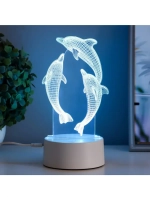Светильник сенсорный «Дельфины» LED 7 цветов USB/от батареек