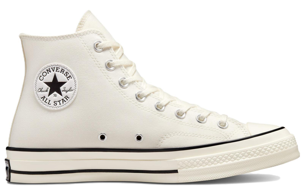 Converse 1970s Nautical Tri-Blocked non-slip wear-resistant high-top canvas shoes for men and women the same style white and blue