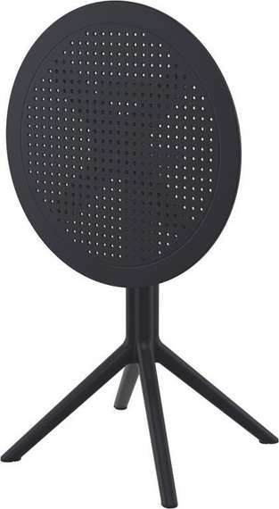 Стол пластиковый складной Sky Ø60 черный