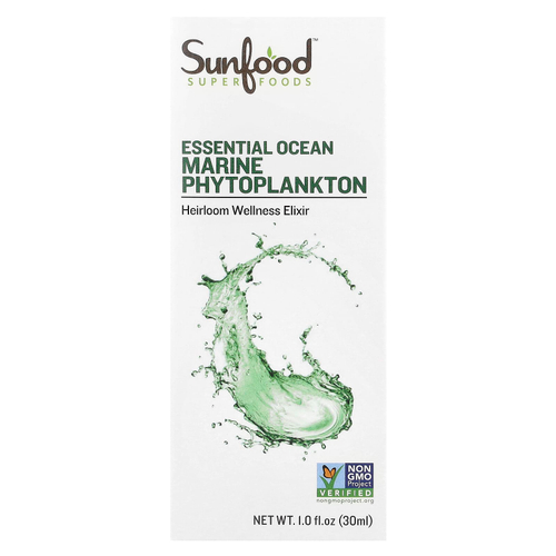 Sunfood, Незаменимый морской фитопланктон, 30 мл (1 жидк. Унция)