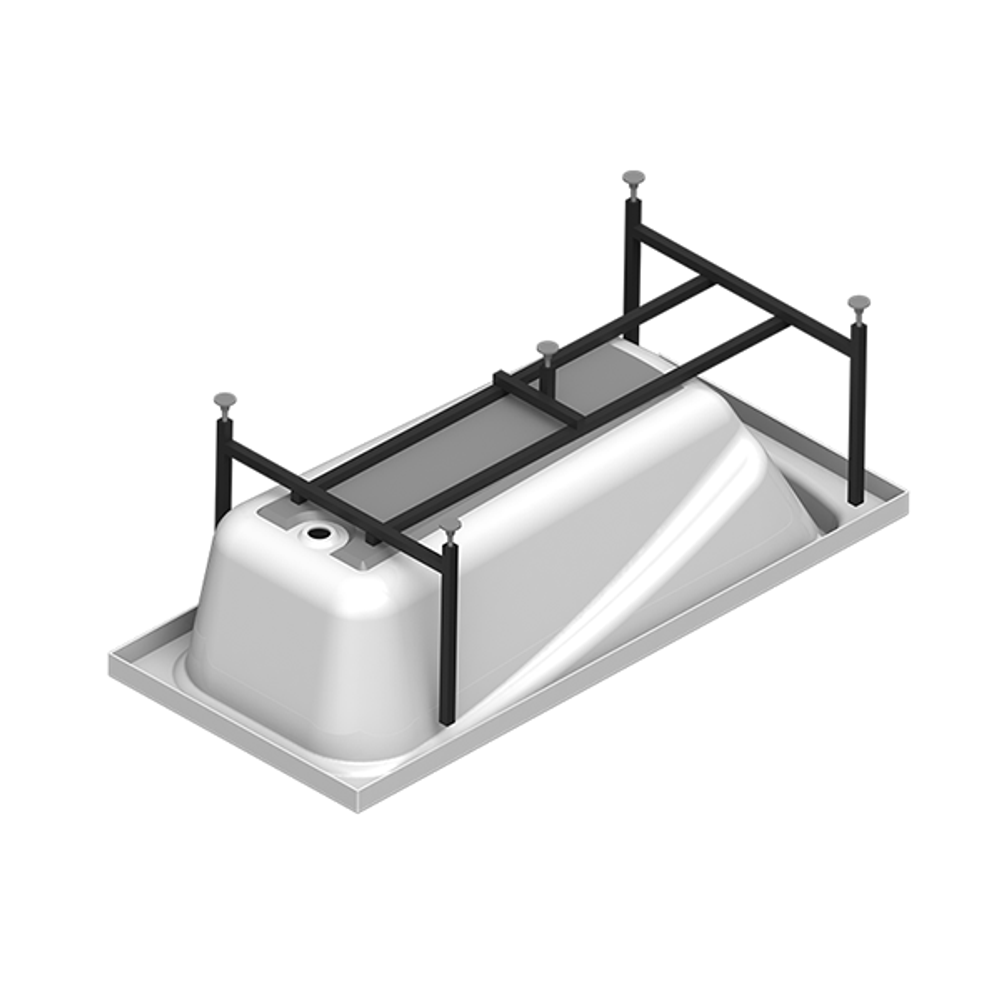Акриловая ванна Radomir Vanessa (Радомир Ванесса) Роза 169х77, с каркасом