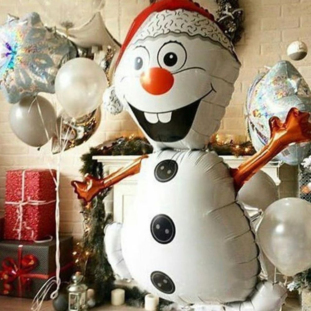 Шар (32"/81 см) Фигура, Снеговик 1 шт.