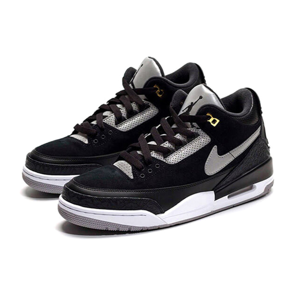 Кроссовки Air Jordan 3 Retro Tinker Black Cement Gold