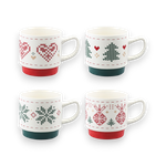 Набор из четырех кружек Knitted tale 380 мл