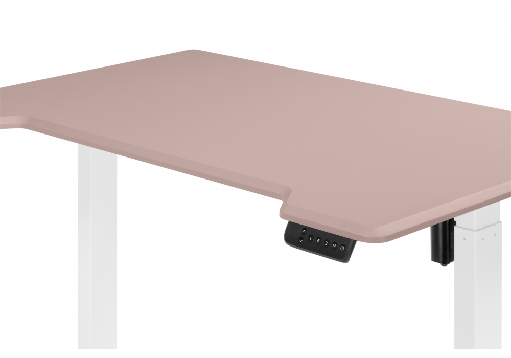 Компьютерный стол Woodville Маркос 120х75 розовый, белый, ножки белые
