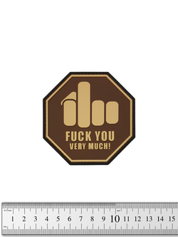 Шеврон Fuck You Very Much! PVC 8 см