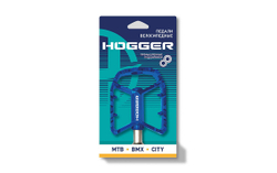 Педали HOGGER MTB алюминиевые 109x90мм резьба 916 промподшипники синие