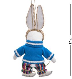 РусКукла RK-454/2 Кукла подвесная «Зимний зайчик»