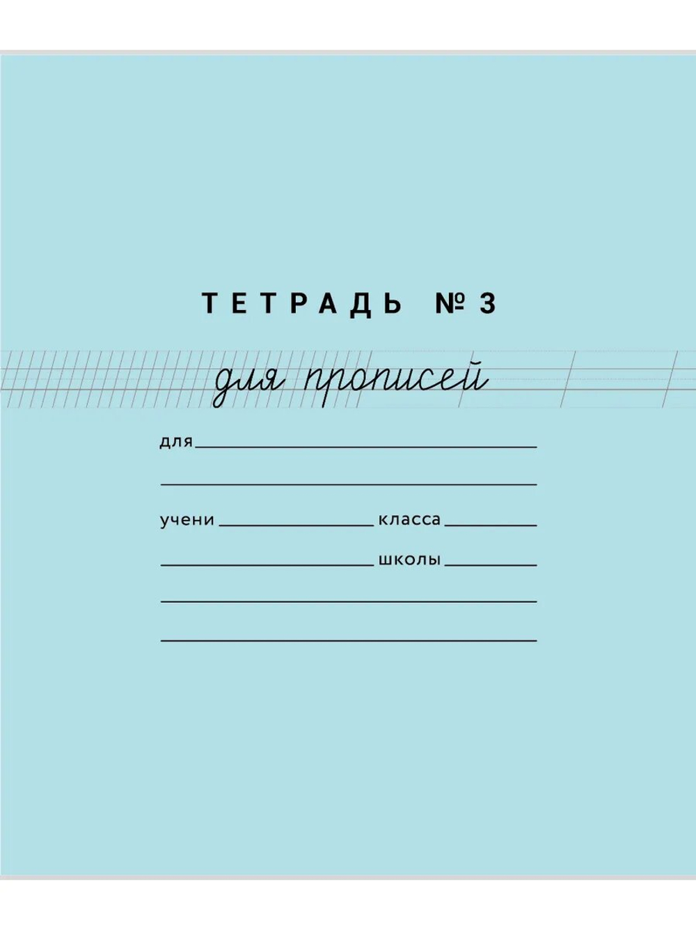 Набор тетрадей для прописей МИКС, 12 шт
