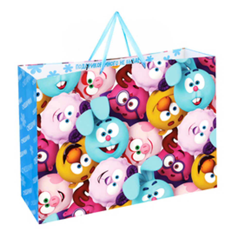 Пакет ламинированный, 61 х 46 х 20 см, XL "Друзья" Смешарики