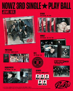 Альбом NOWZ - PLAY BALL 3rd Single Album JEWEL 6 Version SET
