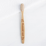 5864364 Детская зубная щётка «Маленький герой», бамбук  15 × 2 × 1,5 см