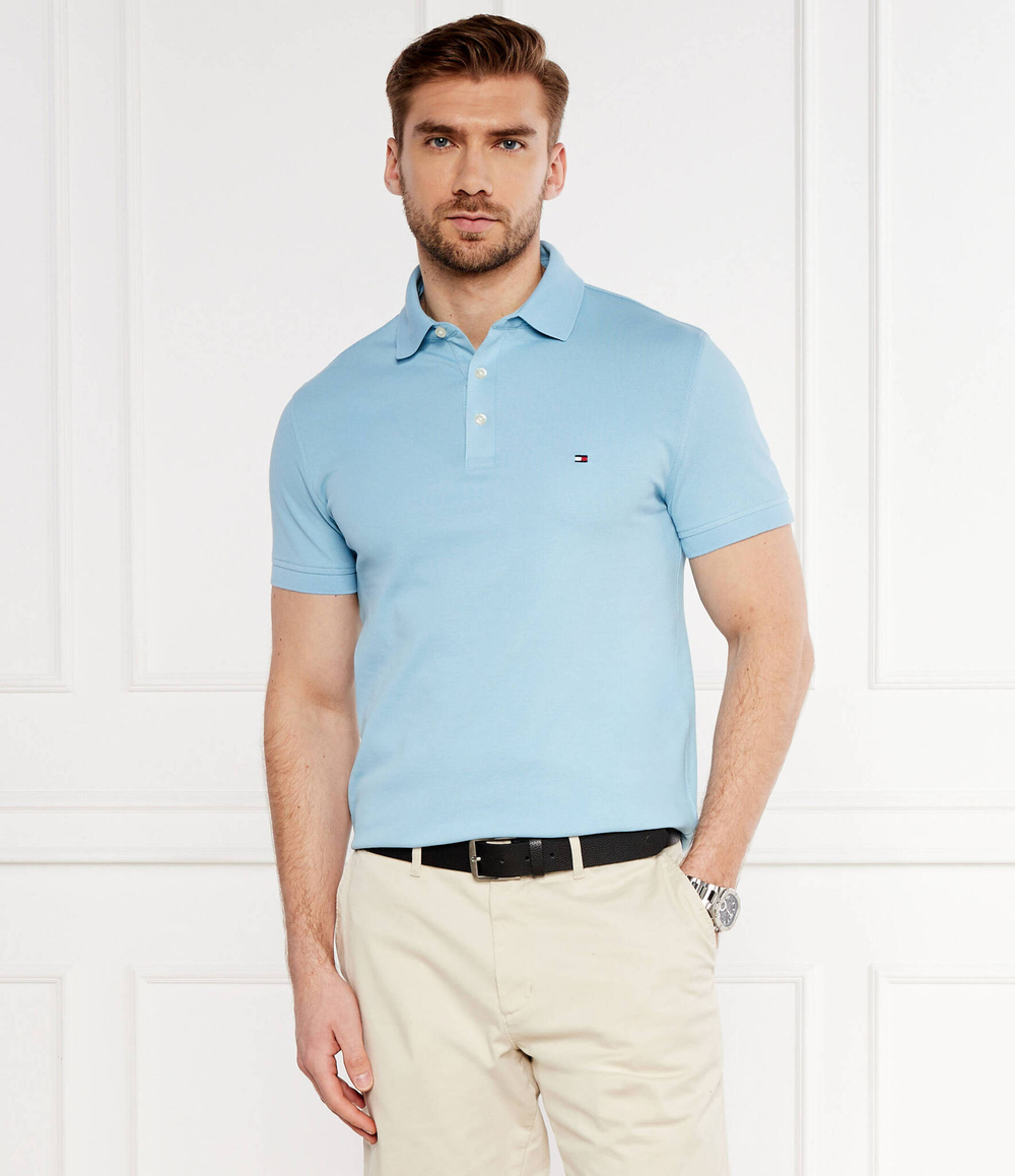 Поло 1985 Tommy Hilfiger - голубой(MW0MW17771)