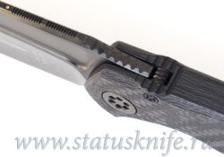 Нож Marfione Custom Anax CF Tritium DLC Tri Tone Tantoфотография - 10