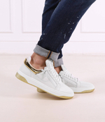 Кроссовки кожаные talogo Giuseppe Zanotti - белый(RM30049)