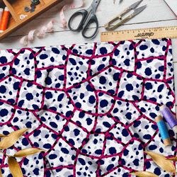 Ткань таффета потрескавшийся белый гепард