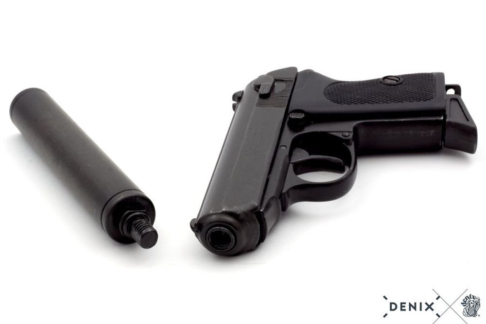 Denix Пистолет Вальтер Waffen-SSPPK с глушителем