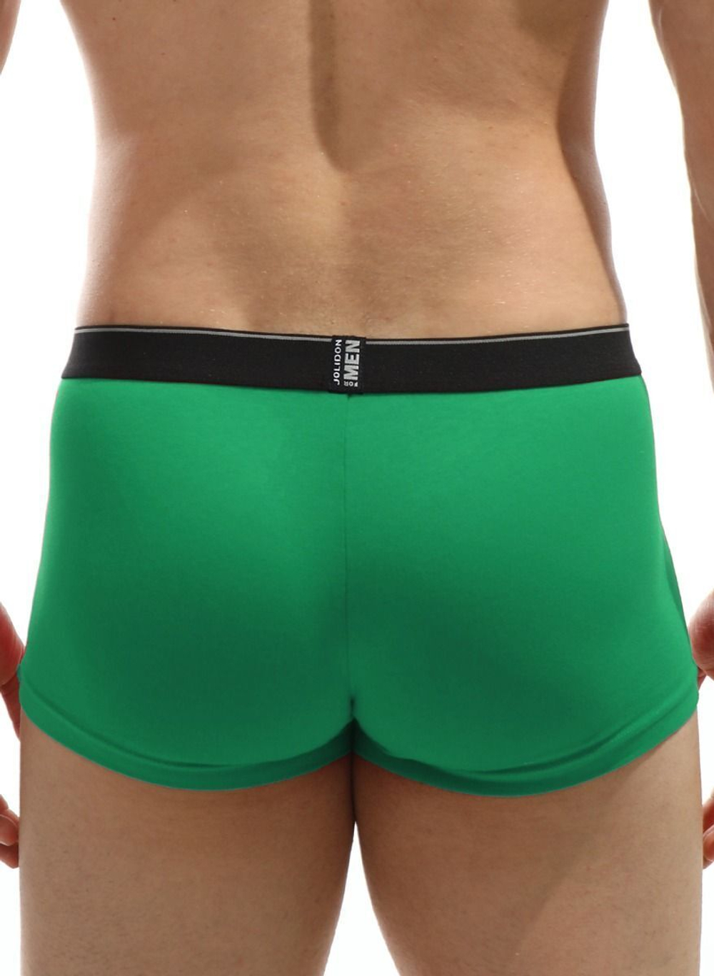 Хлопковые трусы-боксеры с логотипом Jolidon Men на резинке (Размер: M) (Цвет: синий)