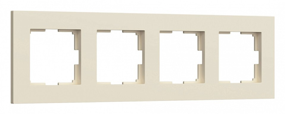 Рамка на 4 поста Werkel Slab (айвори софт) W0042962