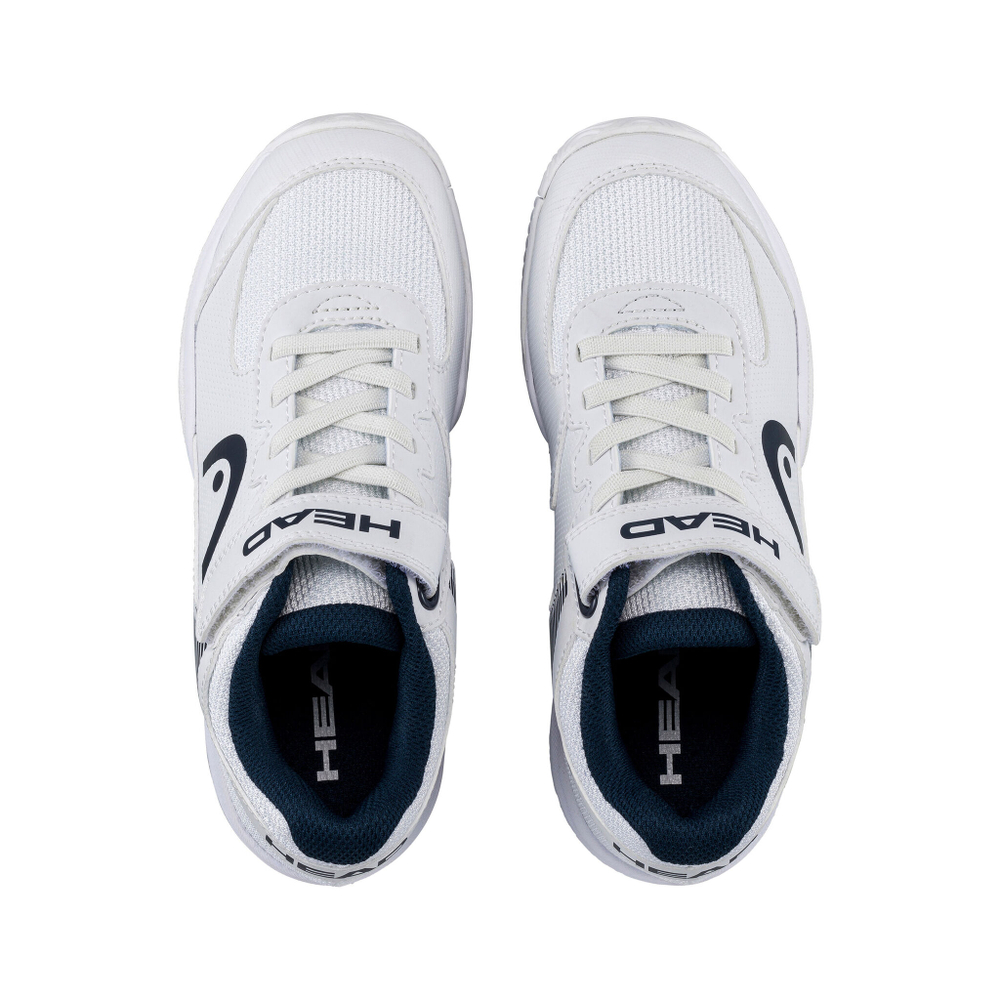 Детские теннисные кроссовки HEAD Sprint Velcro 3.0 Kids - White, Dark Blue