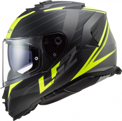 LS2 Мотоциклетный шлем интеграл FF800 STORM FASTER черно-серый матовый