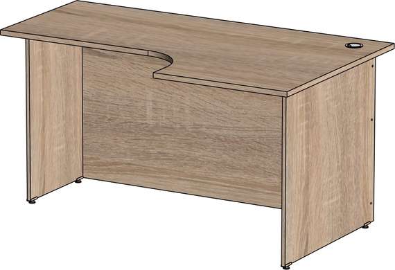 Стол эргономичный Стандарт Про дуб сонома