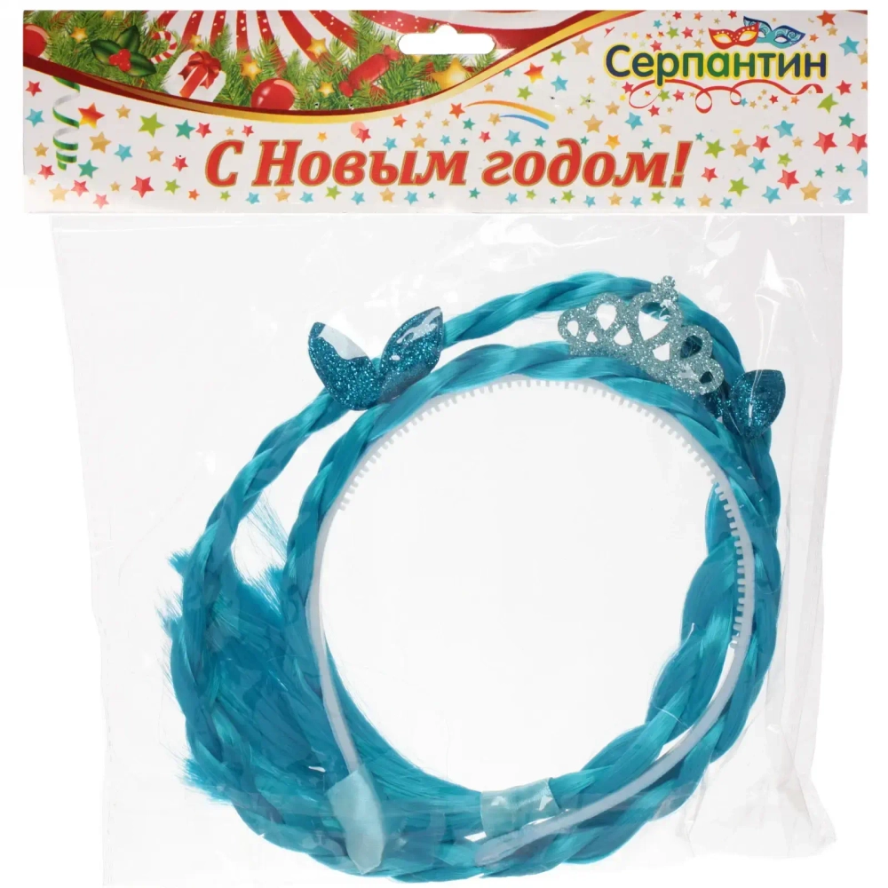 Ободок карнавальный с косичкой «Магия»