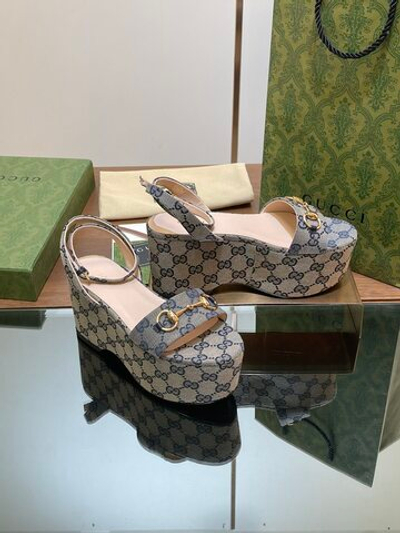 Gucci Horsebit Flatform Sandal
