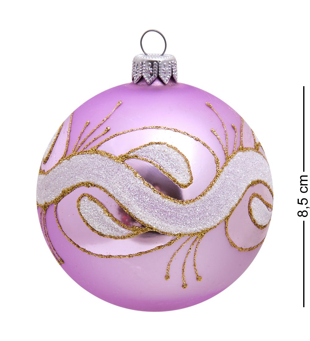 Элита НФШ-1220/2 Набор ел.украшений Шар 2шт «Радужный» 85 мм