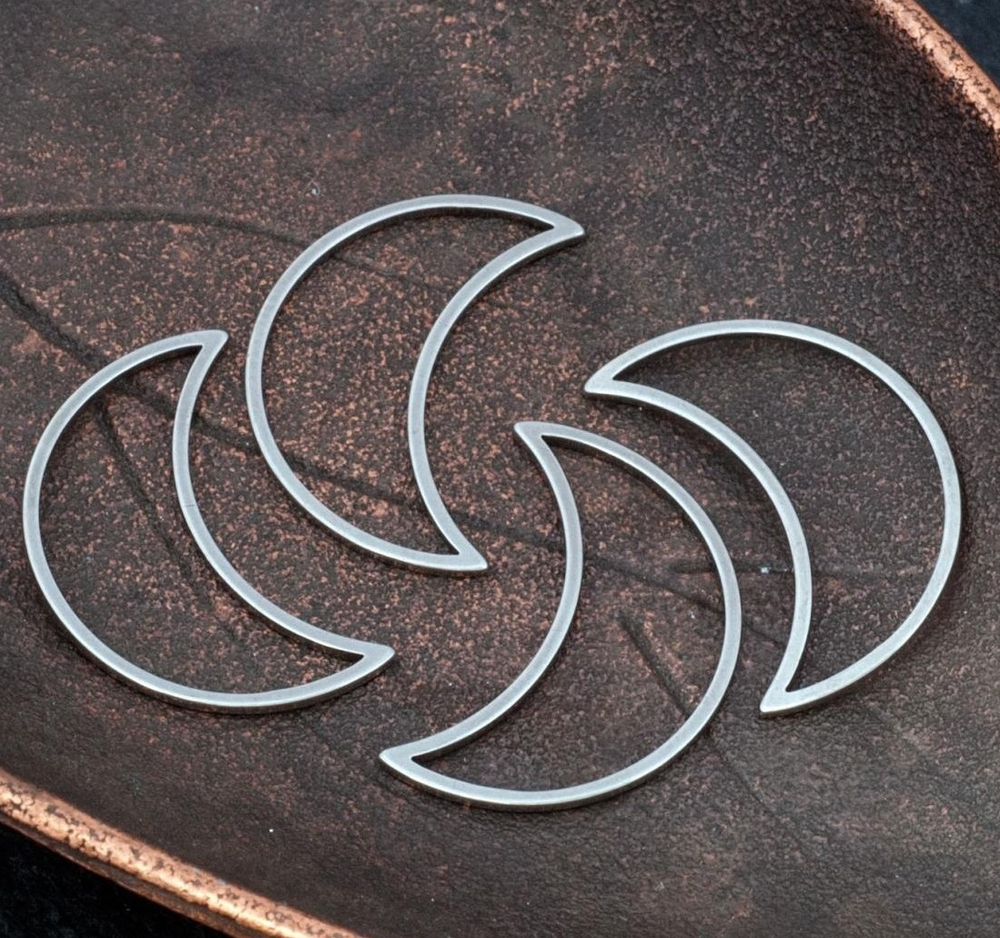 m08221 Коннектор "Месяц" 21х14,3х0,8мм, нерж.сталь