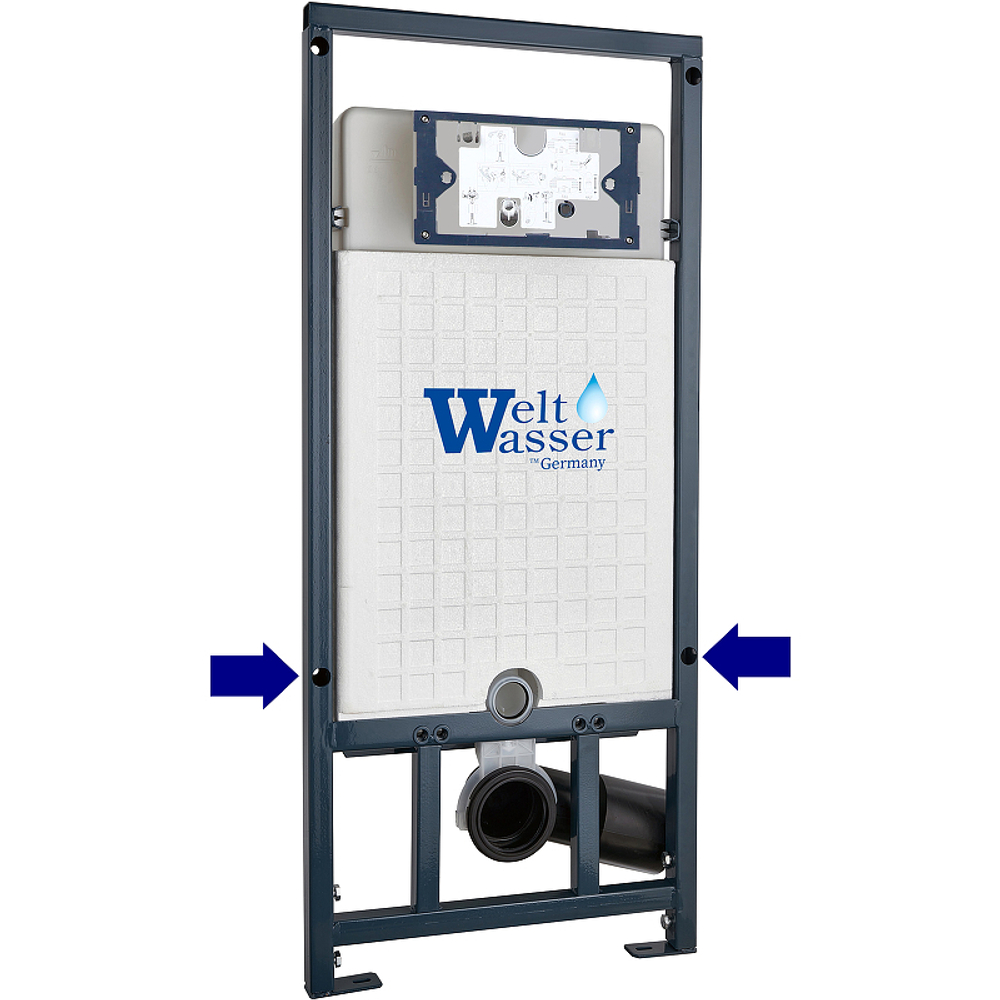 Инсталляция WeltWasser WW Marberg 507 SE CR 10000008209 для унитаза с клавишей смыва Хром