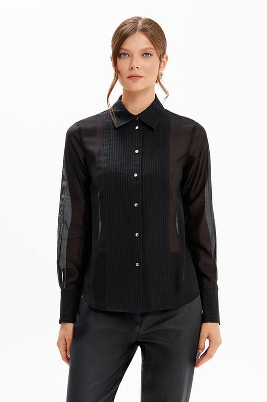 23363 Блузка женская (черный)