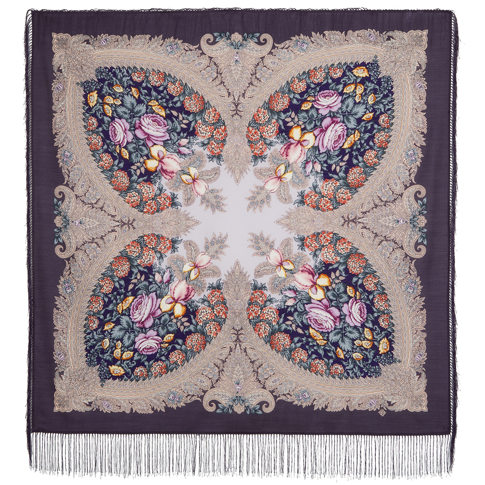 Павловопосадский платок На гребне волны 1735-15