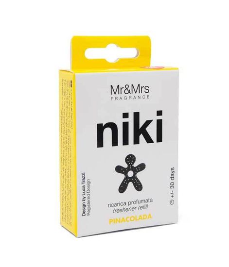 Сменный блок ароматизатора для автомобиля NIKI Пинаколада, Mr&Mrs Fragrance