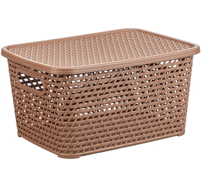 Ящик РОТАНГ с крышкой 23л 450х300х265мм