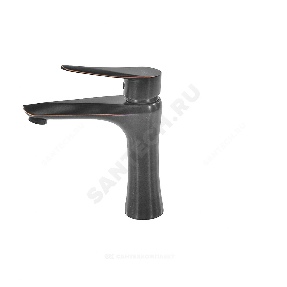 Смеситель для умывальника одноручный STEEL BLACK Профсан PSM-301-5