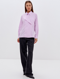 Рубашка с декоративным, откидным воротником