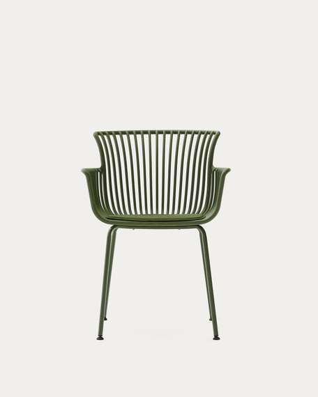 Садовый стул Surpika зеленый со стальными ножками