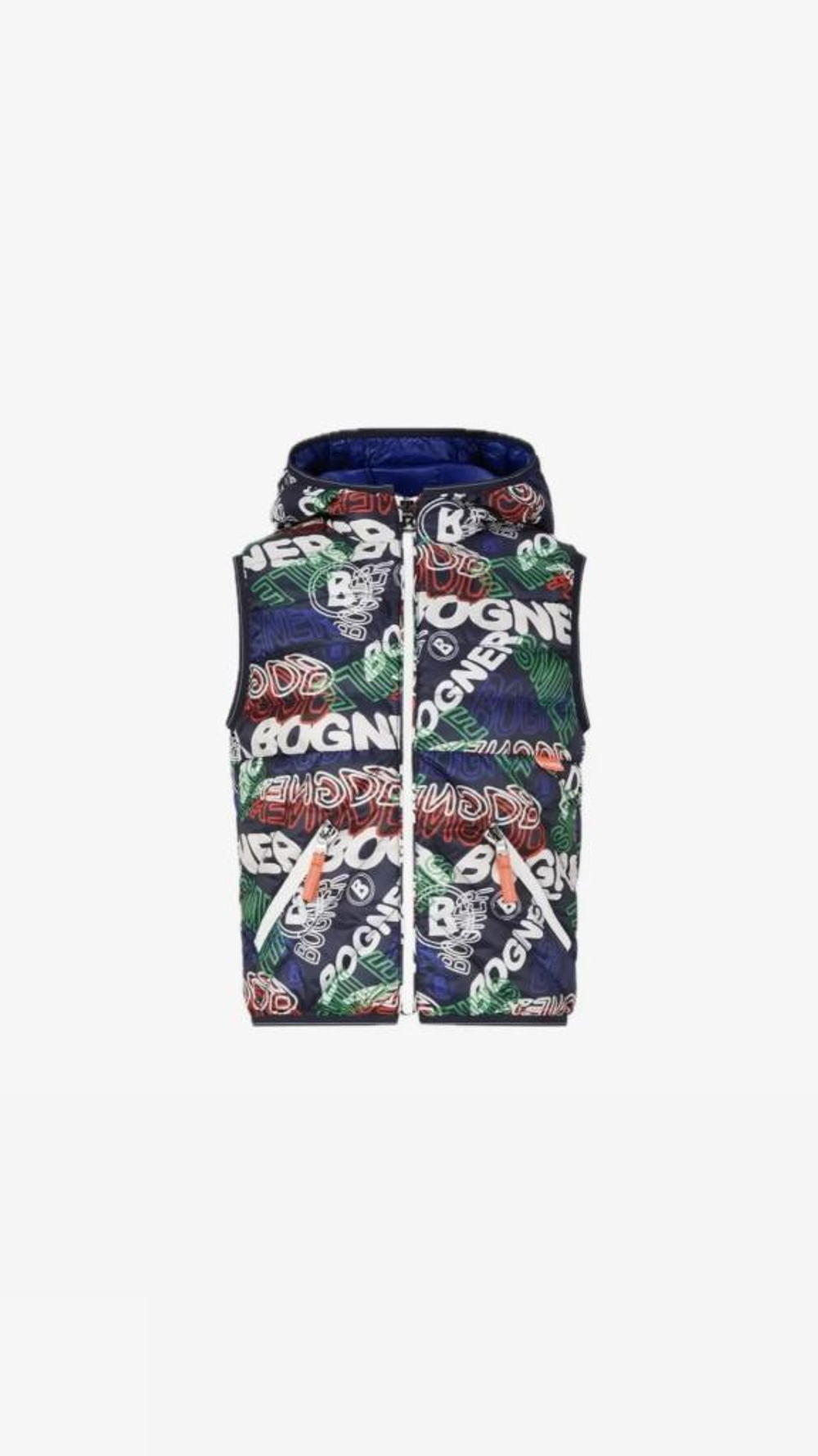 Куртка-жилет BOGNER KIDS MAXY-D в синем цвете с принтом